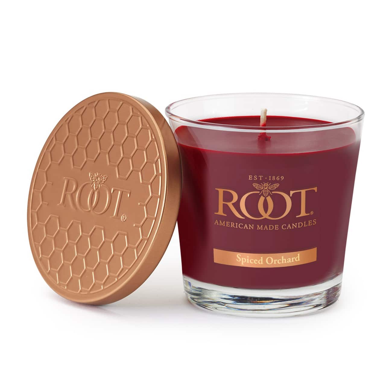 Root Candles 6.3oz. Small Scented Honeycomb Veriglass Jar Candle